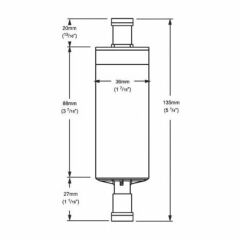 WHALE 24VDC İN-LİNE BOOSTER PUMP  ÇİFT TARAFLI HORTUM UÇLU